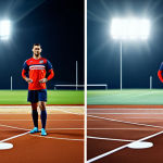 Here are two image prompts for Stable Diffusion XL, focusing on the themes of professional sports rehabilitation: