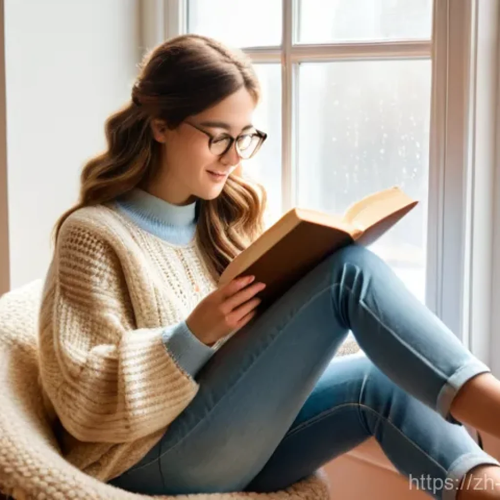 스포츠재활사의 전문 네트워킹 방법 - **Prompt 1: A Cozy Reading Nook**
    A young woman, approximately 20 years old, with long wavy brow...