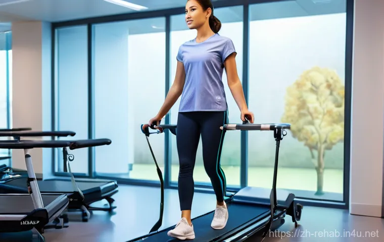 스포츠재활사의 자기계발 방법 - **Prompt:** A young adult patient, male or female, wearing comfortable but modest sportswear (e.g., ...