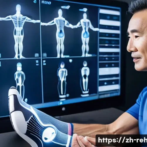 스포츠재활사로서의 가치 실현 방법 - A professional sports rehabilitation therapist in a modern clinical setting, wearing comfortable ath...